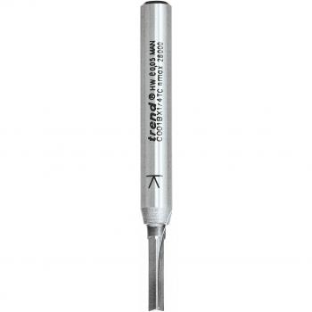 Trend CRAFTPRO Two Flute Straight Router Cutter - 3.2mm x 12.7mm, 1/4