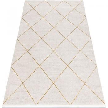 Soft Beige Fringe Rug