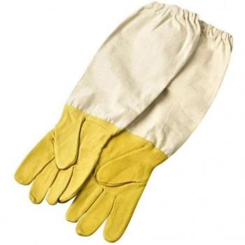 Apiculture Gloves - Cotton Leather Beekeeper Sleeves