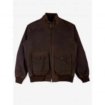 Baracuta G9 Waxed Cotton Bomber Jacket - Green - Men's Size 40 IT