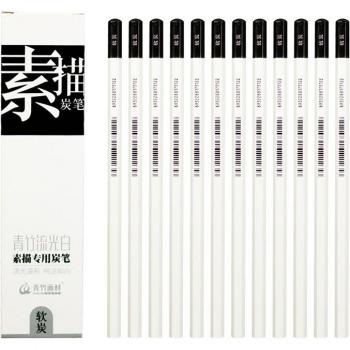 12-Piece Soft Pastel and Charcoal Pencil Set