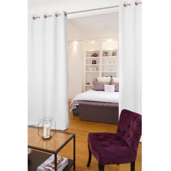 Cortina Acústica Ollaos con Base Ourlet Blanco 135x250cm