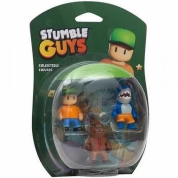 Stumble Guys - Pack de 3 figurines 6 cm à collectionner - modèle aléatoire