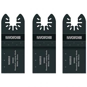 Worx - Set 3 Lame da Taglio Standard per Legno Wa5012.3