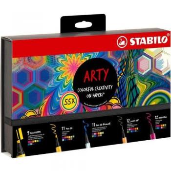 STABILO Arty Malstifte 55er Set (Mehrfarbig)