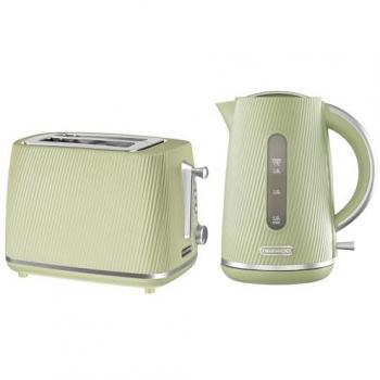 Daewoo Cascade SDA2911GE Jug Kettle + 2‑Slice Toaster Bundle – Green