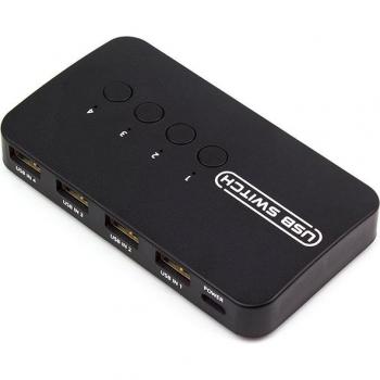 FJ‑U404 4×1 USB 2.0 Multi‑Port Switcher
