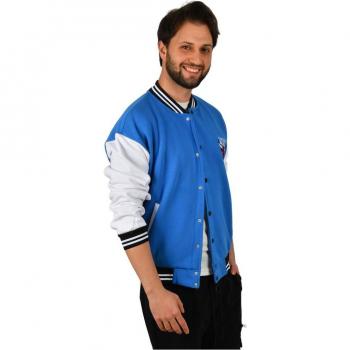 Giacca DeepSEA Blu con Colletto Intrecciato a Tre Fili di Tigro