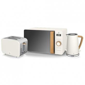 1.7L Kettle, 2 Slice Toaster & 20L Microwave Triple Pack