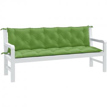 Cuscini Panca Giardino 2pz Verde Mélange 180x50x7 cm Tessuto Vidaxl 495390