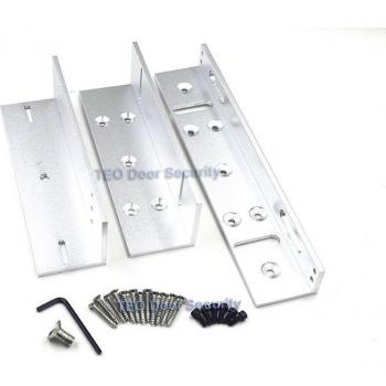 Abrazadera de soporte para puerta única, 280 kg, cerradura RFID y magnética