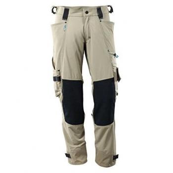 Pantaloni Mascot Avanzati con Tasche per Ginocchiere Khaki Chiaro