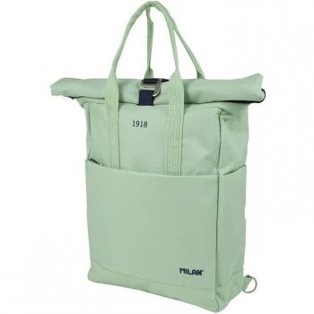Milan mochila urbana c/cierre superior enrrollable 10l serie 1918 verde