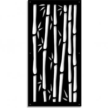 Sombrilla Perforada Bambu Negro 73x148