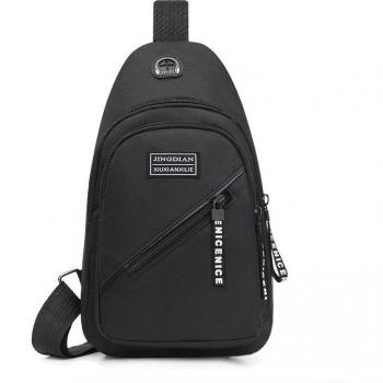 Bandolera de lona para hombre con puerto USB
