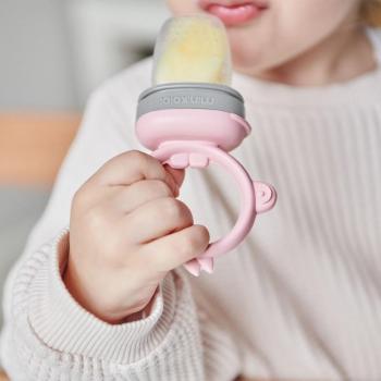 Minikoioi Beißring Fruchtsauger Powder Grey