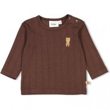 Feetje Langarmshirt Kleiner Löwe Braun