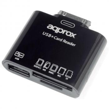 Approx - appCRS lector de tarjeta Samsung 30-pin Negro