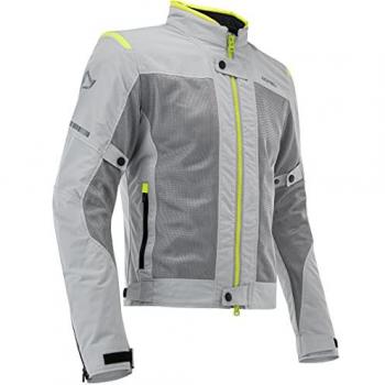 Chaqueta Textil Acerbis Ramsey Ventilada Moto - Gris Amarillo (S)