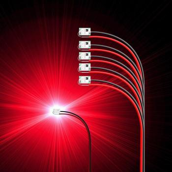 0402 SMD Micro Litz Wired LED for Models - 3V, 20cm Leads