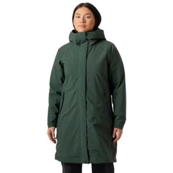 Helly Hansen Lily Insulated Raincoat (Green, XS, Women's)