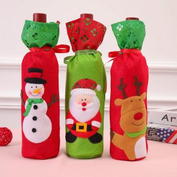 Sac décoratif de Noël pour bouteille de vin
