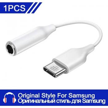 USB-C to 3.5mm Earphone Adapter for Samsung Galaxy S20 S21 S22 Ultra Note 20 Plus