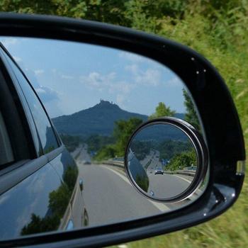 Espejo Retrovisor Pequeño y Negro para Vehículo