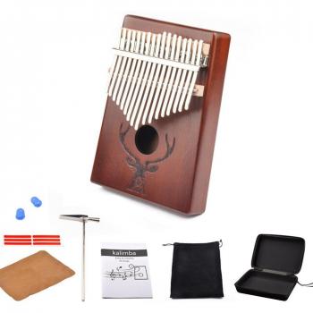 Kalimba Musical Instrument Kit with Hammer and Sticker