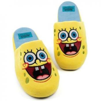 Pantuflas Contrastadas Unisex Adulto SpongeBob SquarePants Azul/Amarillo Talla 11 UK-12