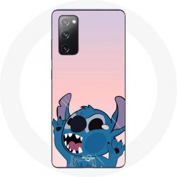Cubrecelular Samsung Galaxy S20 FE estilo Stitch con tono rosa