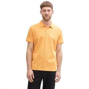 T-shirt Polo Coton Orange Tom Tailor