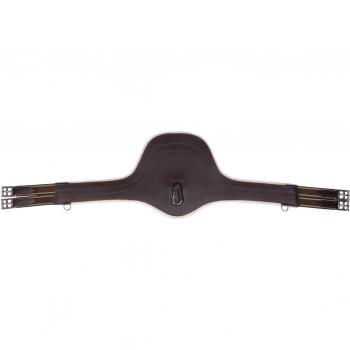 Sangle de ventre QHP avec fourrure détachable - Brun foncé (105)