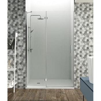 Mampara abatible de vidrio transparente GME 117-120 cm