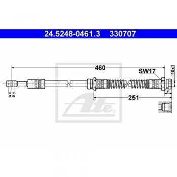 Flexible de frein ATE 24.5248-0461.3