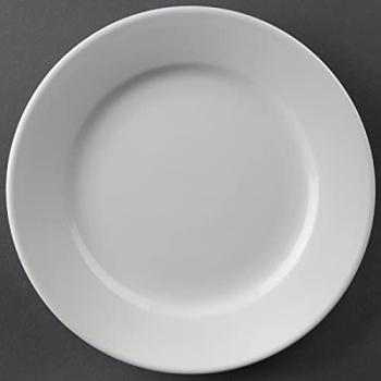 White Oval Dining Plates – 12 Pack