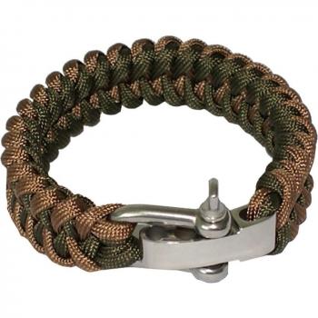 Yougle Paracord Überlebensarmband 550 mit Edelstahl-Schnalle