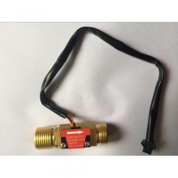 10 Stück 66mm G1/2 Messing Außengewinde Wasserfluss-Sensor Durchflussmesser 1-25L/Min