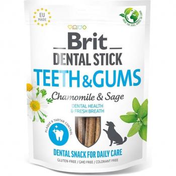 Brit Dental Stick für Zähne und Zahnfleisch mit Kamille und Salbei - 3 x 251 g (21 Stück)