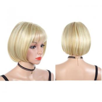 Hywamply 14 Short Bob Wig with Bangs