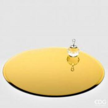 Portacandele decorativo tondo 35CM oro