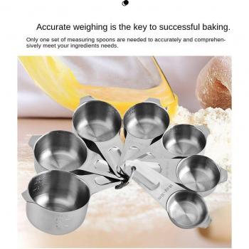 Kitchen Stainless Steel Measuring Spoons and Ladle Set with Digital Scale