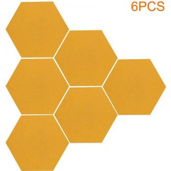 Autocollants Muraux 6×Hexagones en Liège