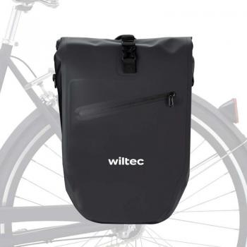 Wiltec Sac à Bicyclette Étanche Noir 28 L – Bandoulière & Poignée