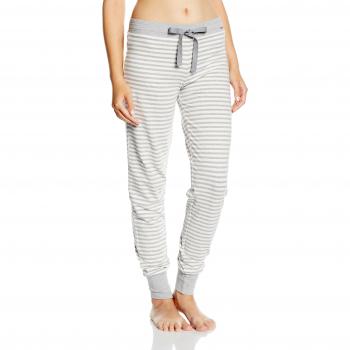 Skiny Damen Schlafanzughosen Sleep & Dream Hose lang, IVORY STRIPE 5738, Gr. 36