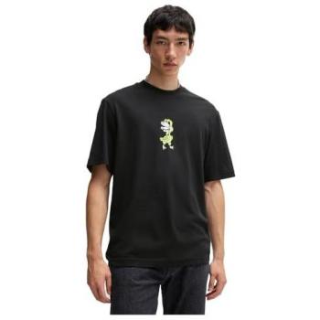 T-Shirt Hugo Nutongo Nero Regolare