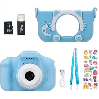 Cute Kids 1080P Video Camera with Built-in Games