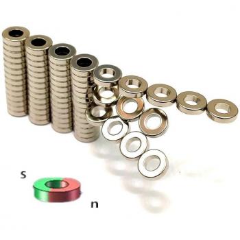 GimbalPro Magnet Encoder Pack – 10pcs Solid & Hollow, AS5048A/AS5600