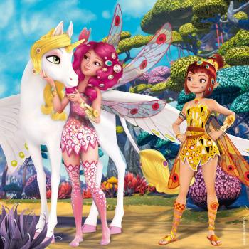 Ravensburger Kinderpuzzle 05701 - Im Land der Elfen und Einhörner - 3x49 Teile Mia and Me Puzzle für Kinder ab 5 Jahren