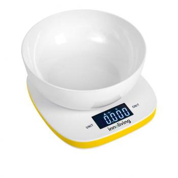 Bilancia Cucina Digitale Elettronica INNOLIVING Max 5 Kg colore Giallo INN-132Y